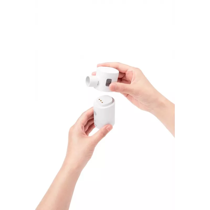 OMRON MicroAIR GO U300 purkštuvas - nešiojamas vibracinio tinklelio purkštuvas suaugusiems ir vaikams, delninis, tylus <20 dB, su kaukėmis ir baterijomis