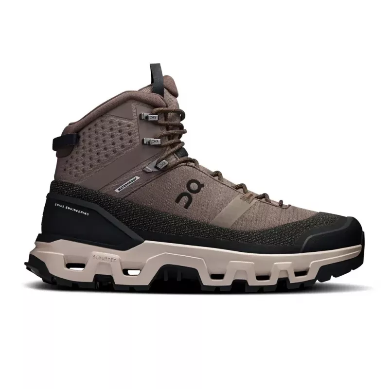 ON Cloudrock Trek Waterproof vyriški žygiavimo batai Ash/Fog