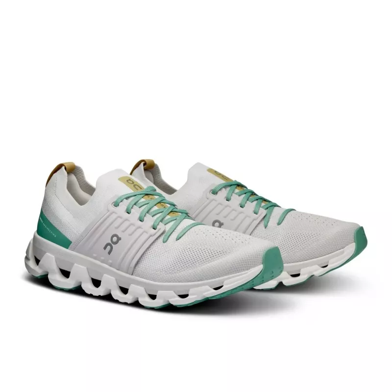 ON Cloudswift 3 vyriški bėgimo bateliai White/Evergreen
