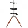 ONE FOR ALL Universalus TV stovas Quadpod 32-65 colių televizoriams, 30kg, VESA 400x400, juodas