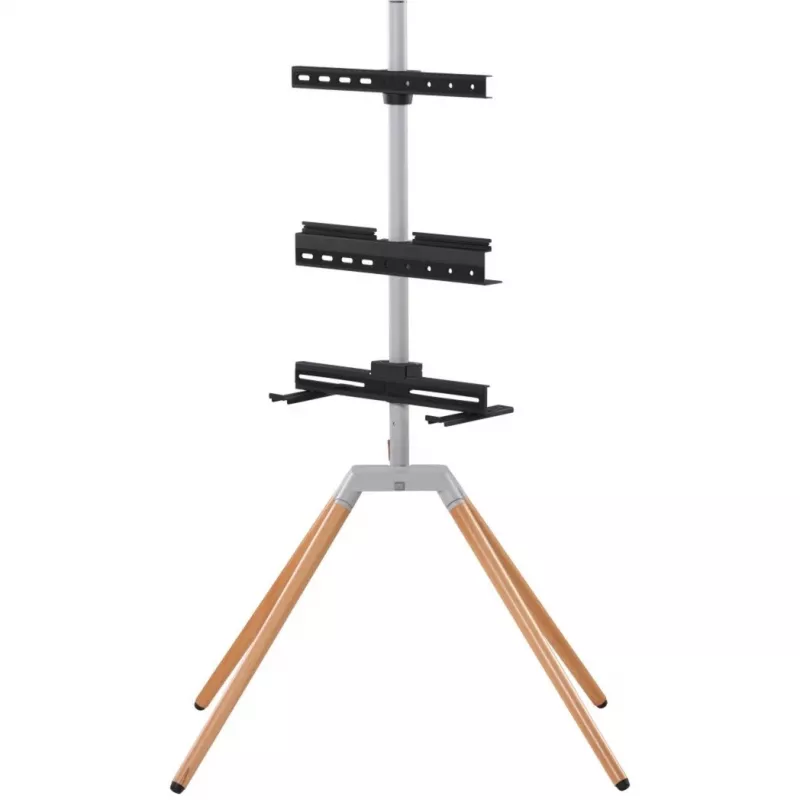 One for All Universal TV Stand Quadpod (Silver/Black)