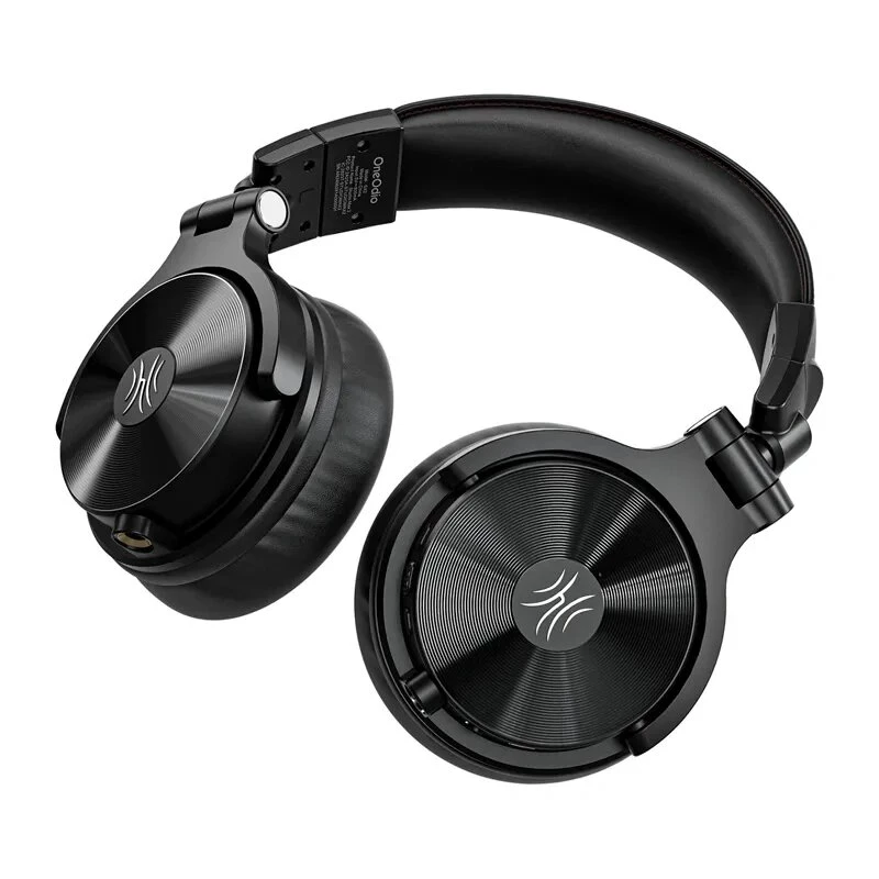 ONEODIO Studio Max 2 belaidės ausinės, uždengiančios ausis, su Bluetooth 5.2, 72 val. baterija, CVC 8.0 mikrofonu, sulankstomu dizainu (juodos)