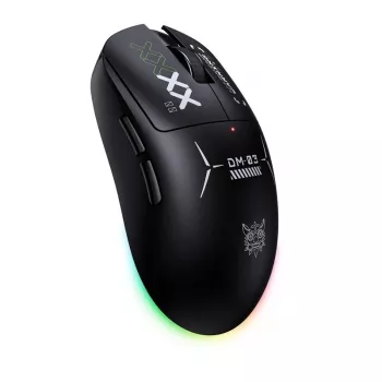 ONIKUMA DM03 RGB žaidimų pelė – laidinė optinė 6400 DPI, 7 programuojami mygtukai, ergonomiškas dizainas dešinei rankai, juoda