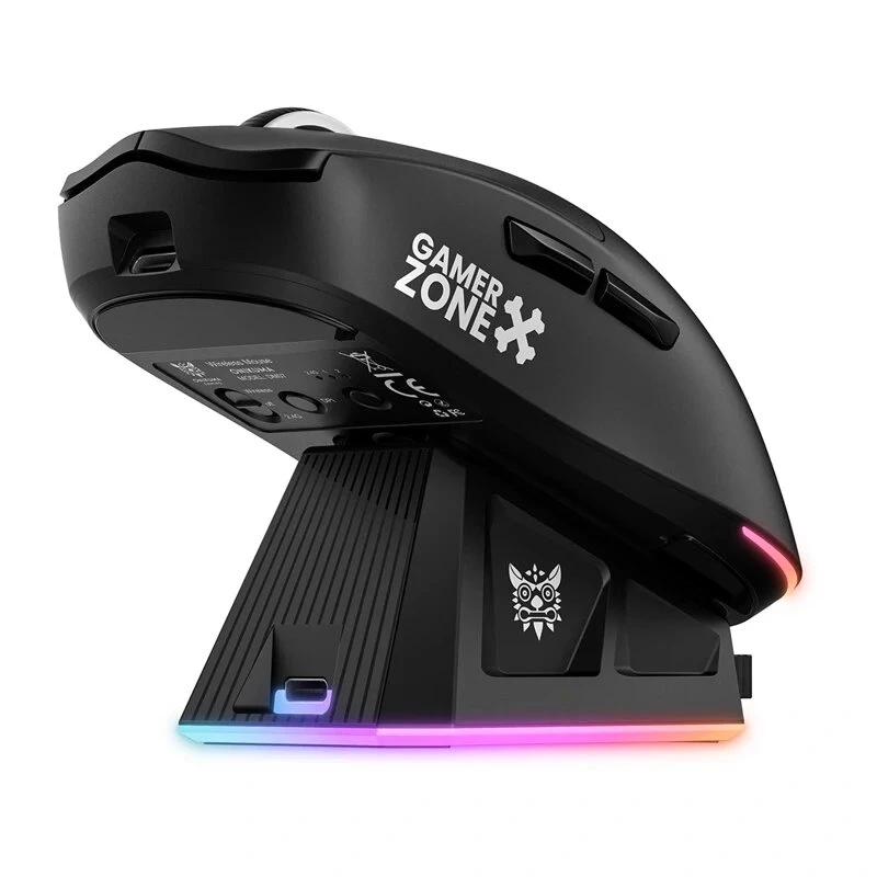 ONIKUMA DM07 RGB žaidimų pelė juoda 6400 DPI laidinė optinė 7 mygtukai
