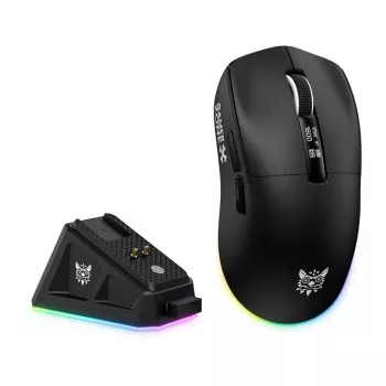 ONIKUMA DM07 RGB žaidimų pelė juoda 6400 DPI laidinė optinė 7 mygtukai