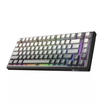 ONIKUMA G83 Gaming Keyboard (Juoda) - Mechaninė RGB apšviesta laidinė USB pilno dydžio klaviatūra su mėlynais jungikliais