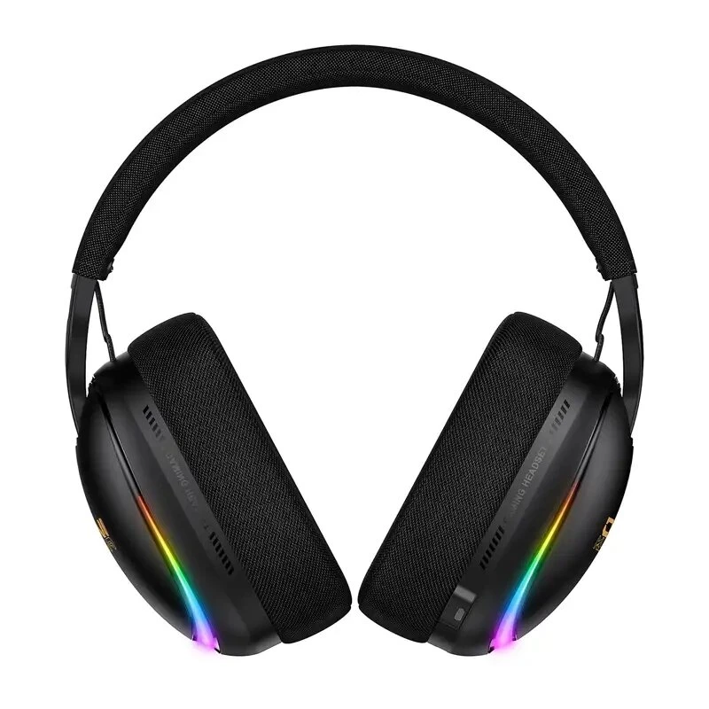 ONIKUMA GT805 laidinis žaidimų ausinių komplektas su RGB LED, 50 mm tvarkyklėmis, lanksčiu mikrofonu (juoda)