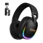 ONIKUMA GT805 laidinis žaidimų ausinių komplektas su RGB LED, 50 mm tvarkyklėmis, lanksčiu mikrofonu (juoda)
