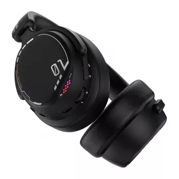 ONIKUMA GT886 žaidimų ausinės, uždengiančios ausis, laidinės, RGB LED, 50 mm tvarkyklės, juodos