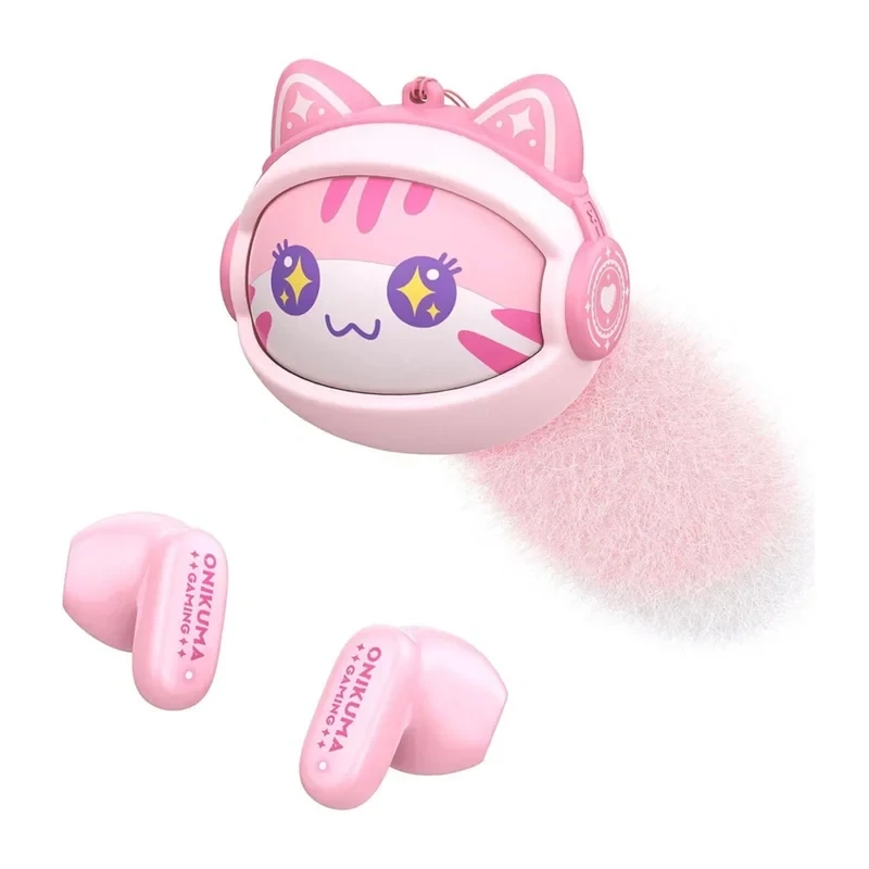 ONIKUMA TX603 TWS Bluetooth ausinės rožinės spalvos