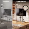 ONKRON TS1571-C mobilus TV stovas su AV lentyna 32-75 colių ekranams, šampano spalvos