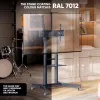 ONKRON TS1571-G Mobilus televizoriaus stovas 32-75 colių televizoriams, 50 kg keliamoji galia, grafito spalvos, reguliuojamo aukščio