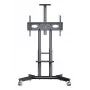 ONKRON TS1571-G Mobilus televizoriaus stovas 32-75 colių televizoriams, 50 kg keliamoji galia, grafito spalvos, reguliuojamo aukščio