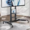ONKRON TS1871-G Mobile TV Stand 55-90 Inch, Graphite