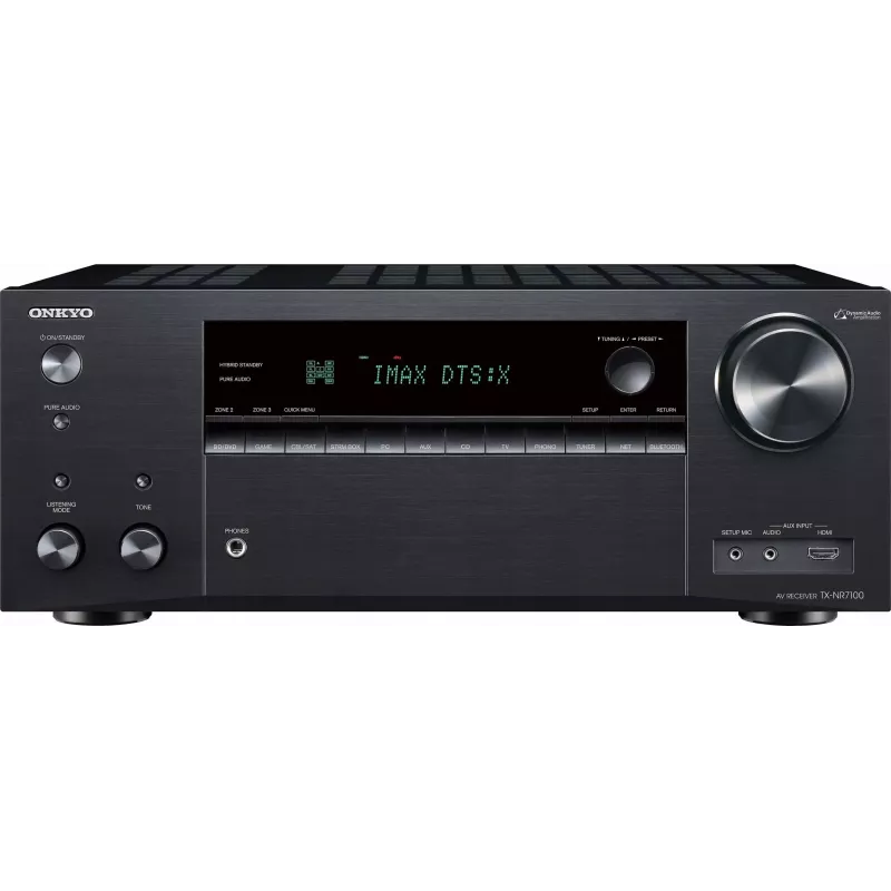 Onkyo TX-NR7100M2 9.2 AV tinklo imtuvas 8K THX Wi-Fi Bluetooth Atmos Sonos sertifikuotas, juodas