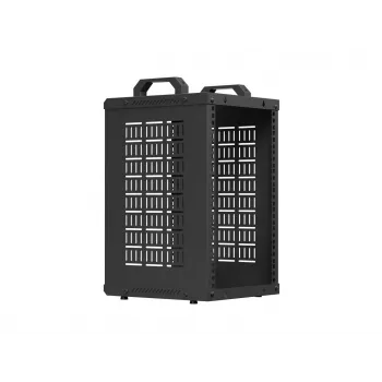 Open Rack 10 9U 280x300 juodas sieninis atviras stovas
