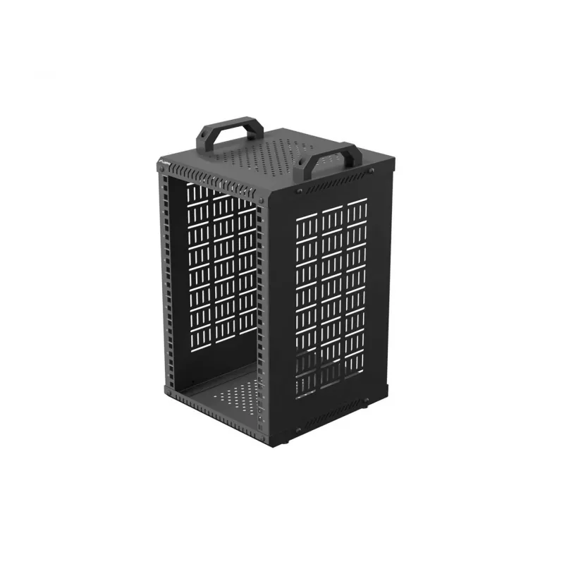 Open Rack 10 9U 280x300 juodas sieninis atviras stovas