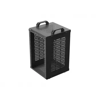 Open Rack 10 9U 280x300 juodas sieninis atviras stovas