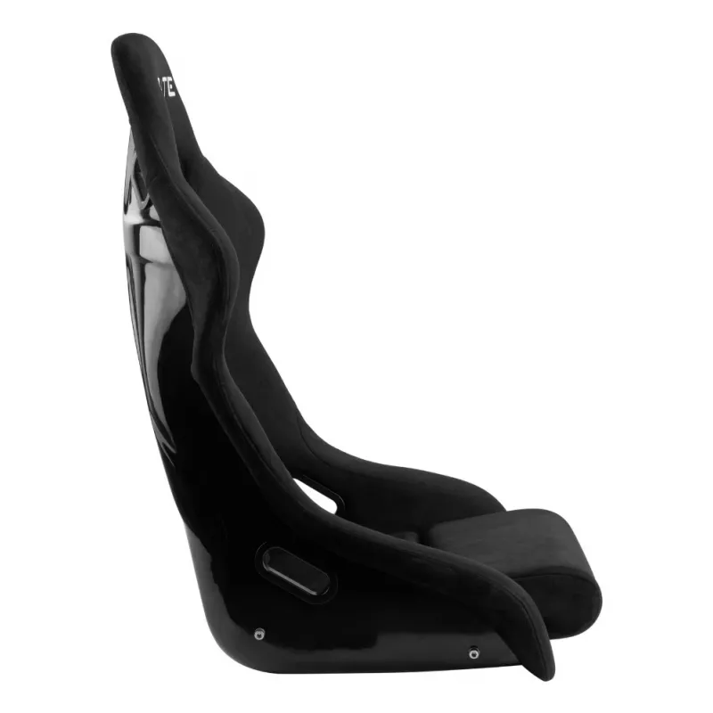 OPLITE 103862 Sim Racing Seat GT Bucket Seat su anglinio plieno rėmu - juoda su raudonomis siūlėmis