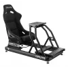 OPLITE 103862 Sim Racing Seat GT Bucket Seat su anglinio plieno rėmu - juoda su raudonomis siūlėmis