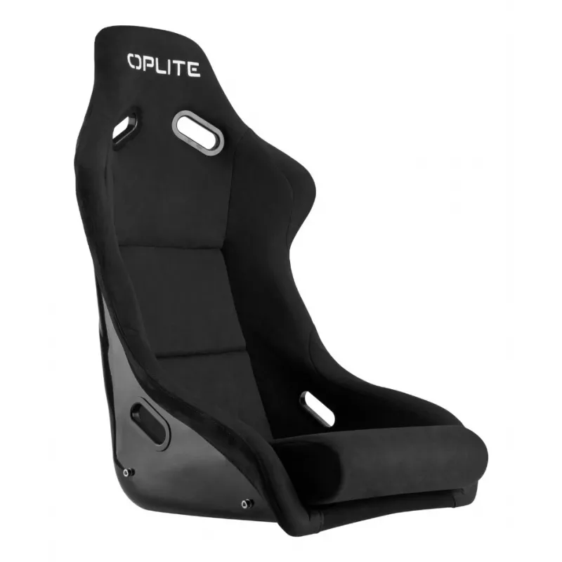 OPLITE 103862 Sim Racing Seat GT Bucket Seat su anglinio plieno rėmu - juoda su raudonomis siūlėmis