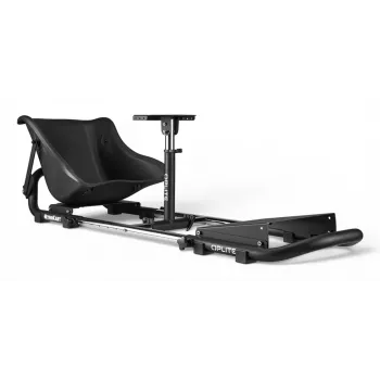 Oplite 104317 NitroKart V2 Racing Cockpit – juodo plieno sim racing važiuoklė su atlošiama kėde