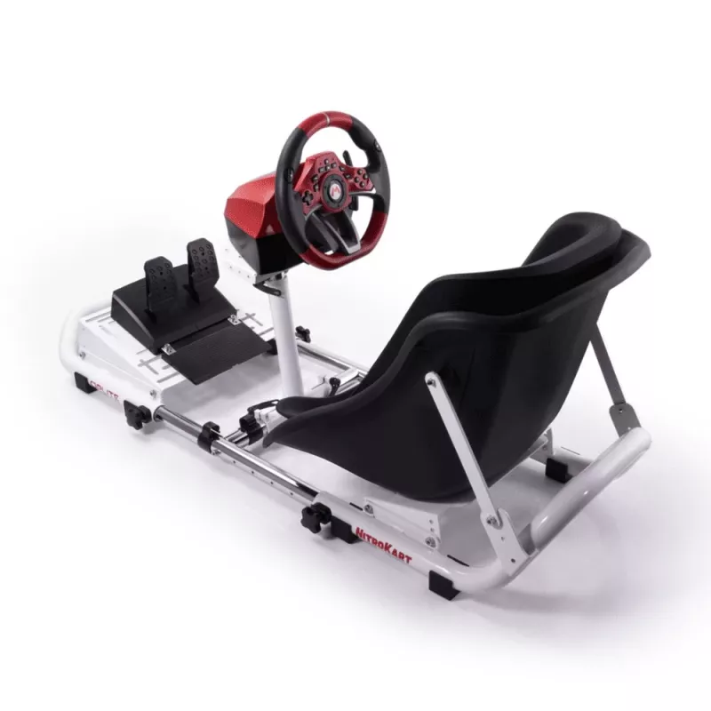 Oplite 104318 Racing Cockpit – Sim Racing važiuoklė su reguliuojamais vairo ir pedalų laikikliais