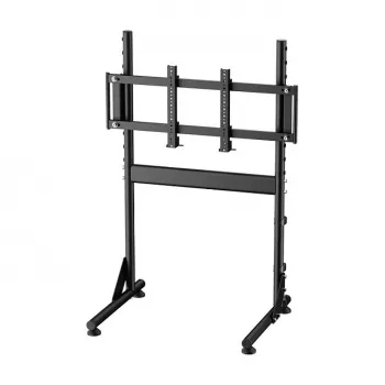 Oplite Nitrokart Monitor Stand V2 Black - Grindinis stovas vienam monitoriui, skirtas skrydžio ir lenktynių simuliatoriams, iki 49 inch, VESA 75x75 iki 200x200, reguliuojamas aukštis 700-1000mm, pakreipimas/pasukimas/rotacija, plienas