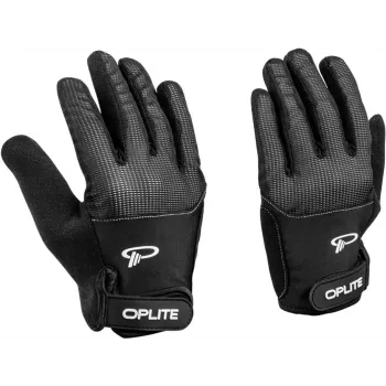 Oplite OP-GLOVE M Sim Racing Gloves - Juoda - Dirbtinė oda - Poliesteris - Silikonas - Spandeksas - 100 mm - 224 mm - 150 g