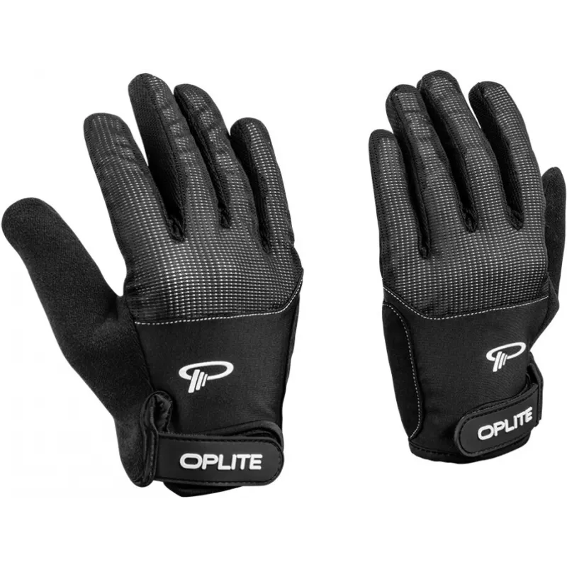 Oplite OP-GLOVE M Sim Racing Gloves - Juoda - Dirbtinė oda - Poliesteris - Silikonas - Spandeksas - 100 mm - 224 mm - 150 g