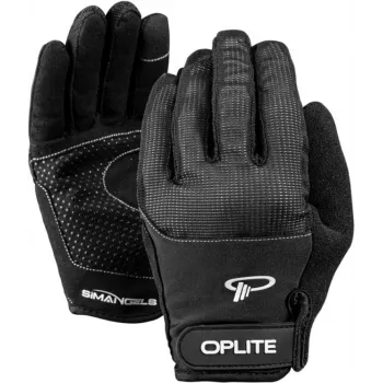 Oplite OP-GLOVE M Sim Racing Gloves - Juoda - Dirbtinė oda - Poliesteris - Silikonas - Spandeksas - 100 mm - 224 mm - 150 g