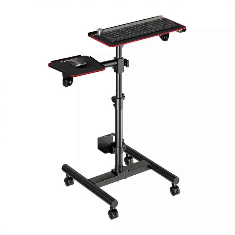OPLITE Universal Stand with Wheels for Keyboard and Mouse - Mobile Workstation Trolley