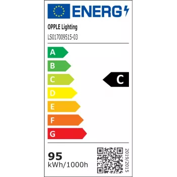 OPPL LED Highbay P6 95W 840 šaltai balta IP65 reguliuojamas aukštų lubų šviestuvas