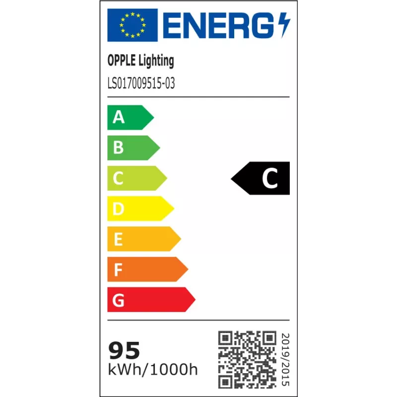 OPPL LED Highbay P6 95W 840 šaltai balta IP65 reguliuojamas aukštų lubų šviestuvas