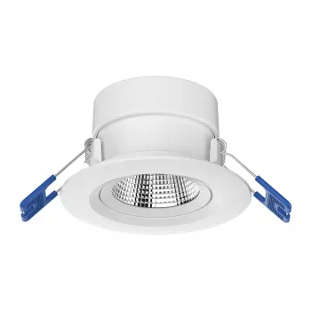 OPPLE Chiara Įleidžiamas LED lubinis prožektorius 9W 675lm šiltai balta 2700K TRIAC reguliuojamas, baltas