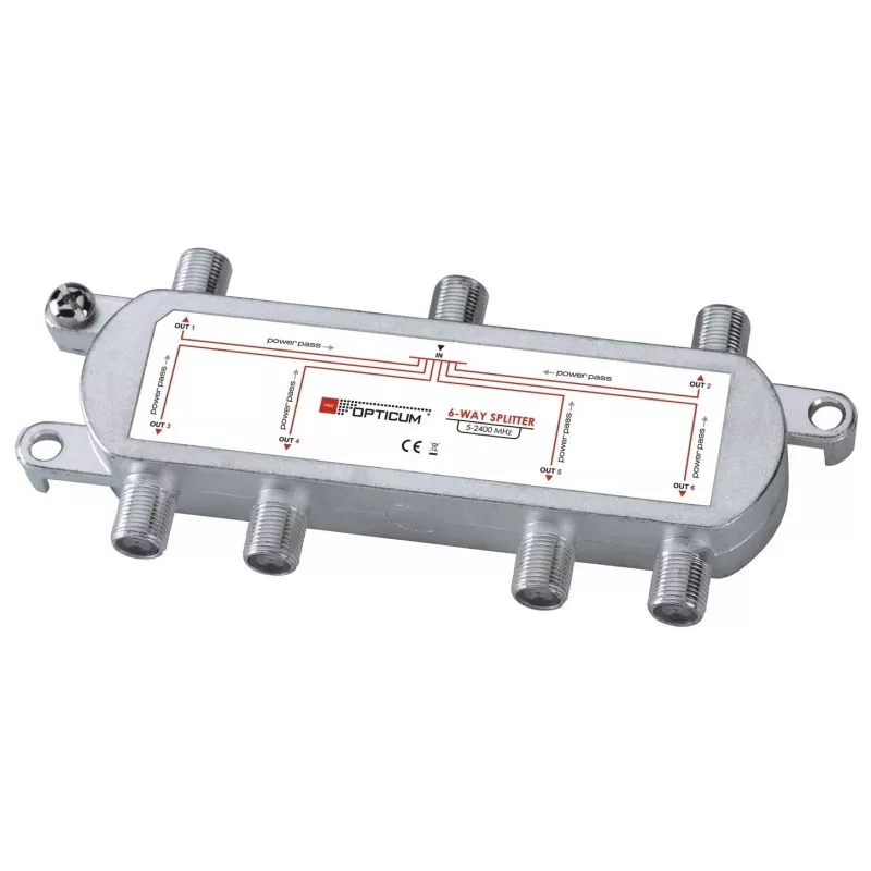 OPTICUM 1x6 DVB-T/SAT signalo skirstytuvas 5-2400 MHz