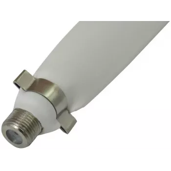 Opticum plokščias lango pravedimo kabelis F-moteris į F-moteris 25cm baltas