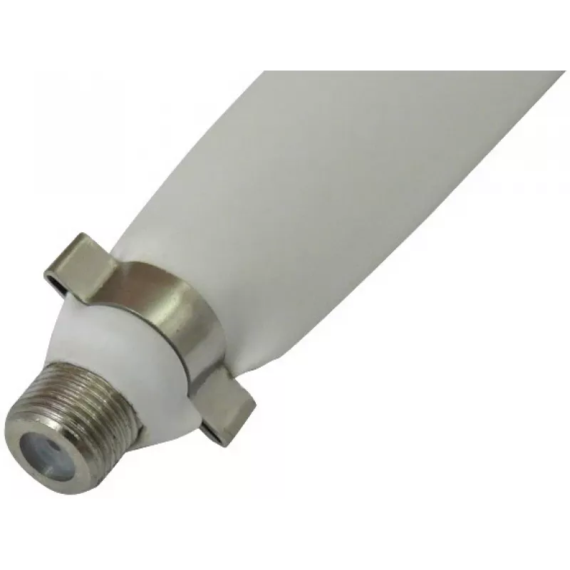 Opticum plokščias lango pravedimo kabelis F-moteris į F-moteris 25cm baltas