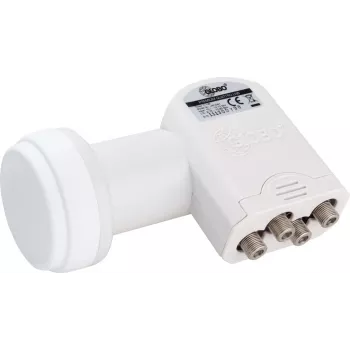 OPTICUM Globo Quattro LNB LRP-04H – 4 išėjimai, 10.7-12.75 GHz, 0.1 dB triukšmo rodiklis