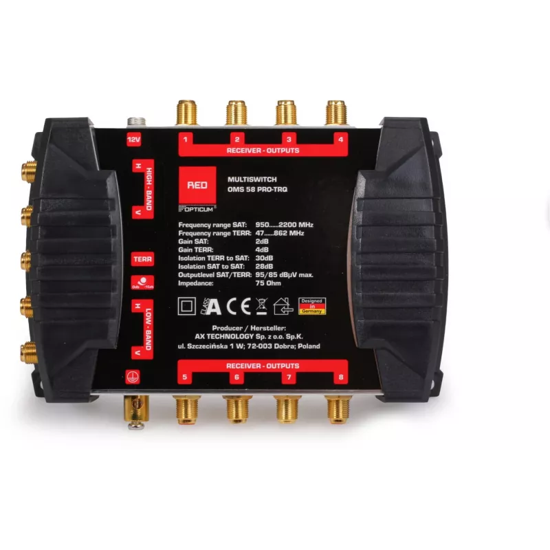 Opticum OMS 5/8 PRO-TRQ multiswitch 5 į 8 iš (Platinium Line)