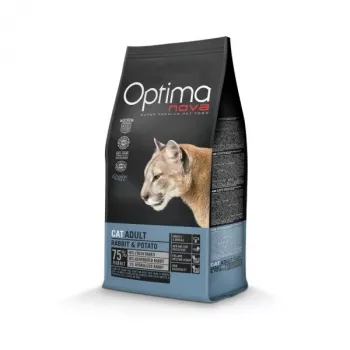 OPTIMANOVA Cat Adult Rabbit and Potatoes - Sausas kačių maistas - 2kg