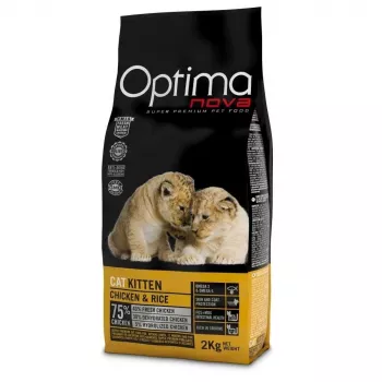 OPTIMANOVA Kitten Mono Chicken and Rice - Sausas kačių maistas - 2kg