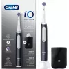 Oral-B iO White Clean elektrinis dantų šepetėlis, juodas/baltas su kelioniniu dėklu