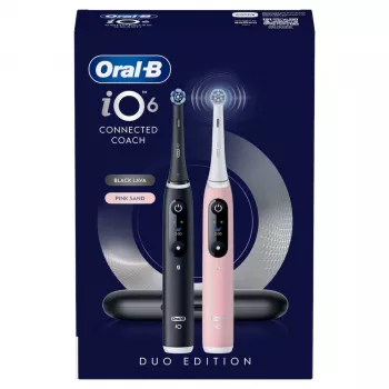 Oral-B PP/141/668532 elektrinis dantų šepetėlis su 3D valymo veikimu, laikmačiu ir slėgio jutikliu, juodas