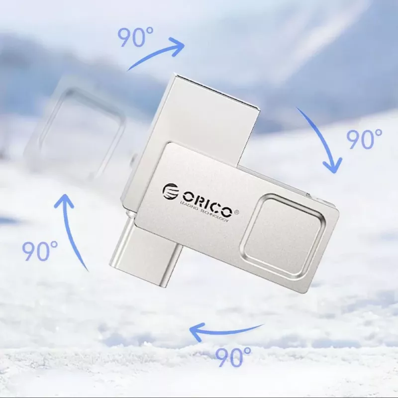 ORICO U301 64GB USB-A USB-C USB 3.2 Gen 1 laikmena - sidabrinė