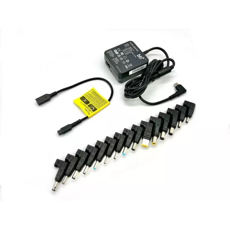 ORIGIN STORAGE 65W Universal AC Adapter su 8 keičiamais antgaliais