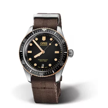 ORIS Aquis Date 43540752030 Vyriškas automatinis laikrodis 40mm mėlynu ciferblatu, nerūdijančio plieno apyrankė
