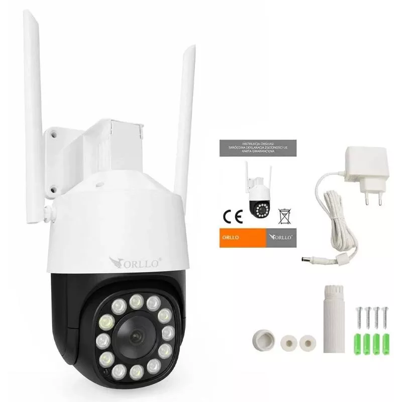 ORLLO TZ11 4K 8MP PTZ IP kamera su Wi-Fi ir 4G LTE, Tuya Smart, Pan-Tilt, lauko apsaugos