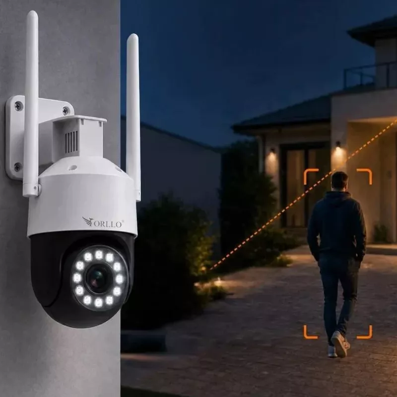 ORLLO TZ11 4K 8MP PTZ IP kamera su Wi-Fi ir 4G LTE, Tuya Smart, Pan-Tilt, lauko apsaugos
