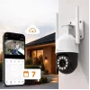ORLLO TZ11 4K 8MP PTZ IP kamera su Wi-Fi ir 4G LTE, Tuya Smart, Pan-Tilt, lauko apsaugos